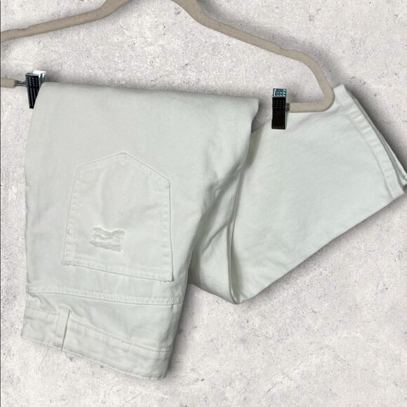 NEW AFRM Distressed High Rise Jeans Size‎ 28 Revolve New Without Tag White Denim - Picture 5 of 13